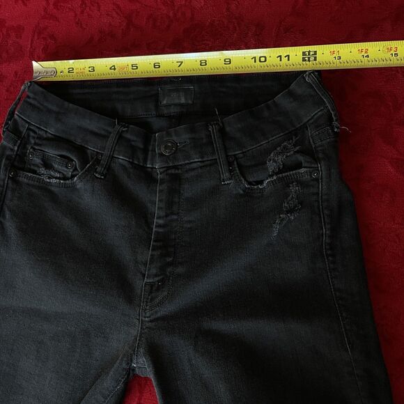 MOTHER Looker Ankle Fray Guilty As Sin Jean Size 27 - Picture 8 of 11